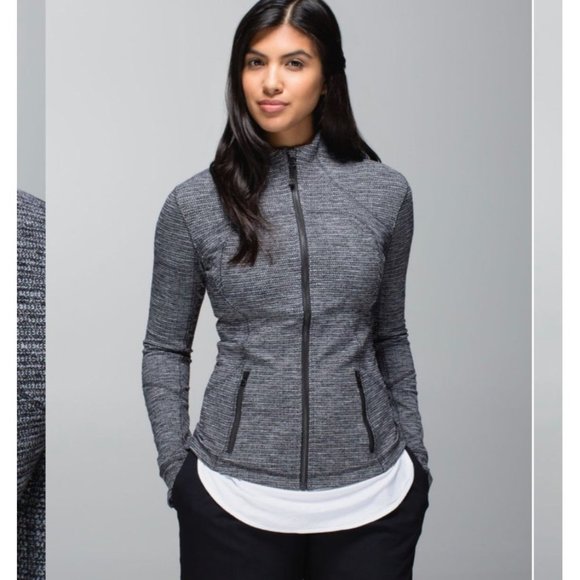 lululemon athletica Jackets & Blazers - Lululemon Forme jacket in pique black, Size 4